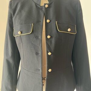 Express Black Blazer with Gold Trim